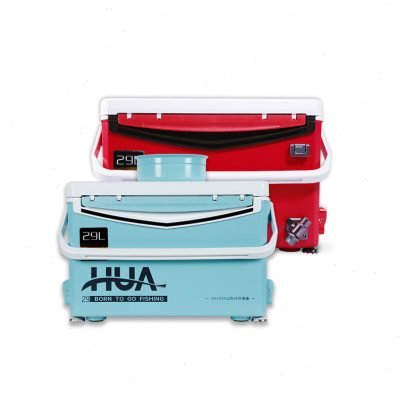 THREE PIECES OF A HIGH-END 2018 NEW FISHING BOX, 29L32L MULTI-PURPOSE LIFT-AND-FAST FISHING BOX WITH A WHEEL PULLER